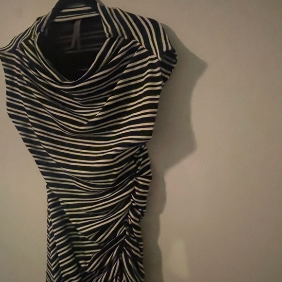 Anthropologie black and white striped dress - Picture 5 of 11